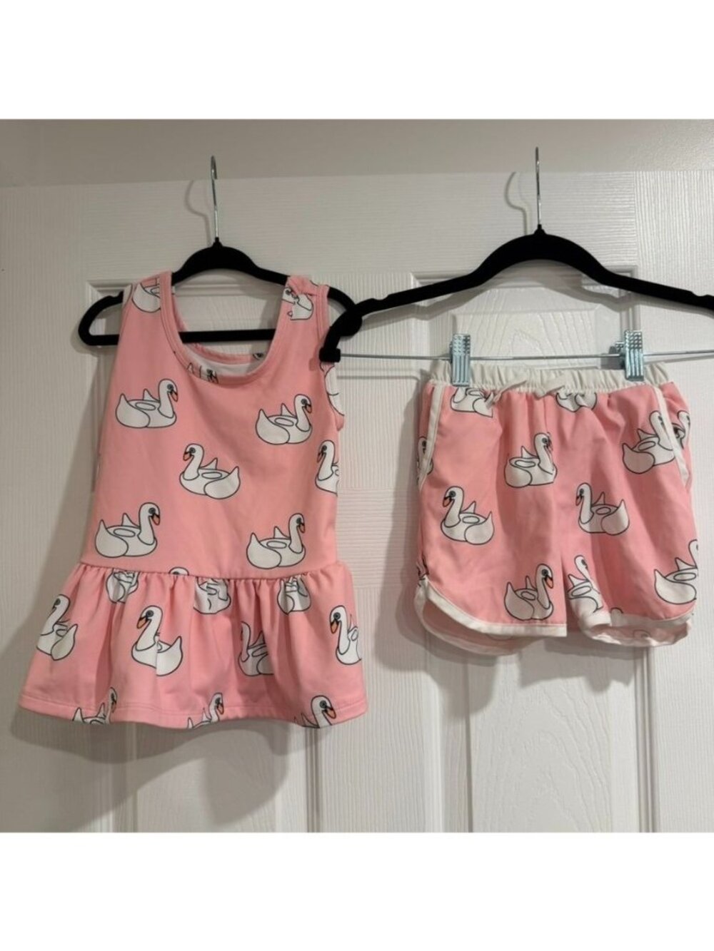 2PC Monica and Andy Swim Tankini Top Swim Shorts Set Size 4T
